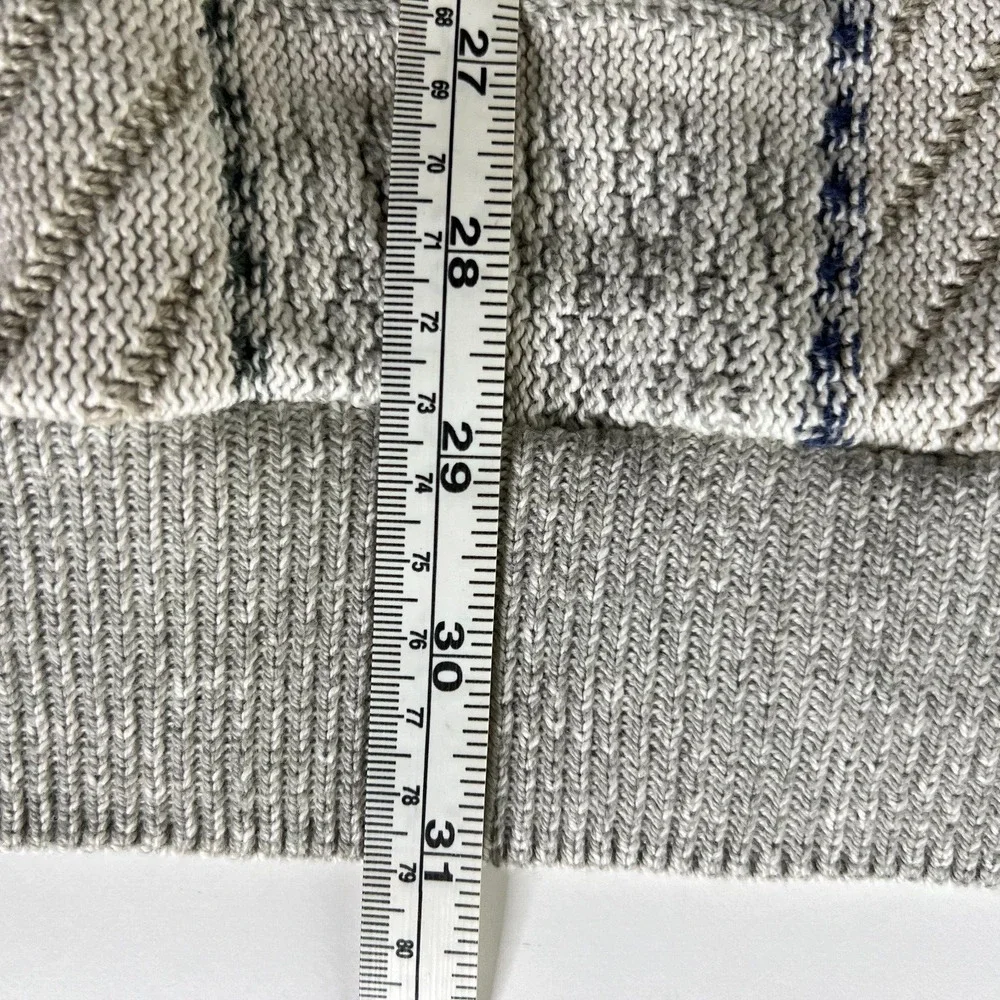 VTG Shenandoah Golf Textured 3D‎ Grandpa Sweater Beige Embroidered USA Sz XL